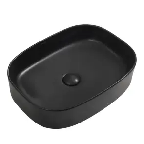 Раковина накладная Mixxus Premium BEVEL-0103 BLACK 510х370х120mm (MP6520) №1