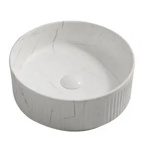 Раковина накладная Mixxus Premium WAVE-0102 MARBLE 370х370х130mm (MP6528) №1