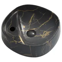 Раковина накладна MIXXUS PREMIUM WAVE-0201 MARBLE 430х430х150mm з отвором під змішувач (MP6536