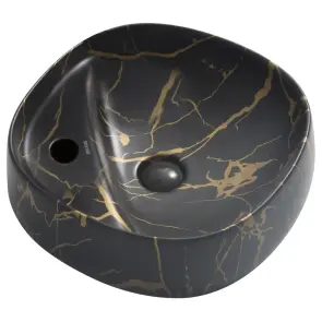 Раковина накладная MIXXUS PREMIUM WAVE-0201 MARBLE 430х430х150mm с отверстием под смеситель (MP6536 №1