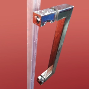 Дверь в нишу Koer SR SD02-140x200-TR-01 прозрачное стекло Easy Clean 8мм, хром (KR5383) №4