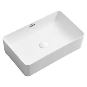 Раковина накладная Mixxus Premium QUADRO-0209 600х370х140mm с переливом (MP6522) №1