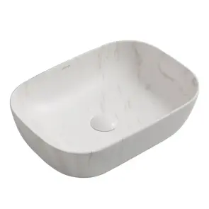 Раковина накладна Mixxus Premium DIVERSE-0112 MARBLE 455х325х135mm (MP6543) №1
