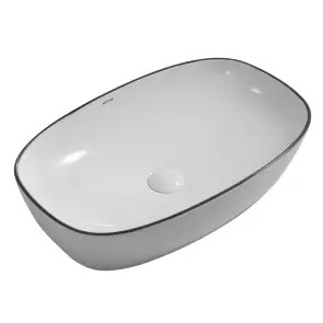 Раковина накладна Mixxus Premium DIVERSE-0109 EDGE BLACK 500х380х140mm (MP6549) №1