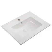 Раковина мебельная Mixxus Premium CUBIC-1501 610х460х170mm с отверстием под смеситель и переливом (