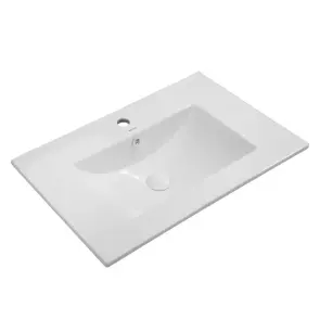 Раковина мебельная Mixxus Premium CUBIC-1502 710х460х170mm с отверстием под смеситель и переливом ( №1