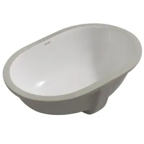 Раковина врізна під стільницю MIXXUS PREMIUM ELLIPSE-1701 570х385х205mm з переливом (MP6566) №1
