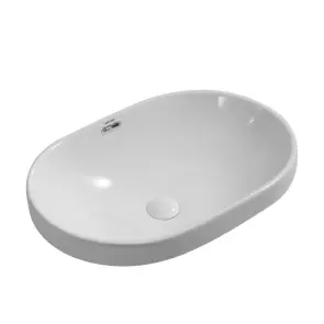 Раковина врізна на стільницю Mixxus Premium ELLIPSE-1601 600х400х190mm з переливом (MP6569) №1