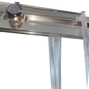 Дверь в нишу Koer SR SD05-120x200-TR-01 прозрачное стекло Easy Clean 6мм, хром (KR5405) №9
