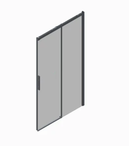 Дверь в нишу Koer SR SD05-120x200-TR-01 прозрачное стекло Easy Clean 6мм, хром (KR5405) №20