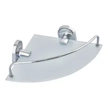 Полиця кутова з обмежувачем (скло) Zerix AFB-0107-1 (ZX5073)
