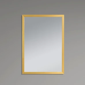 Зеркало настенное Zerix FONTE MRZ09-700x850-REVERSE GOLD прямоугольное в золотой раме (ZX5639) №2