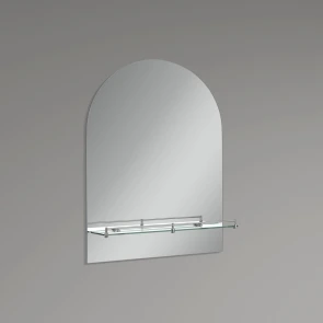 Зеркало настенное Zerix LAGUNA MRZ03-500x700x110 прямоугольное с дугообразным верхом и полкой (ZX56 №4