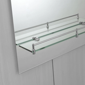 Зеркало настенное Zerix LAGUNA MRZ03-500x700x110 прямоугольное с дугообразным верхом и полкой (ZX56 №5
