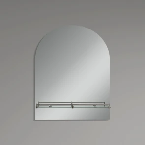 Зеркало настенное Zerix LAGUNA MRZ03-500x700x110 прямоугольное с дугообразным верхом и полкой (ZX56 №6