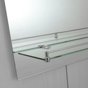 Зеркало настенное Zerix LAGUNA MRZ03-500x700x110 прямоугольное с дугообразным верхом и полкой (ZX56 №7