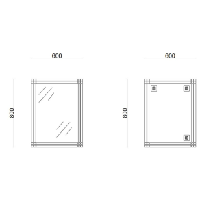 Зеркало настенное Zerix FONTE MRZ10-600x800-REVERSE прямоугольное (ZX5640) №2
