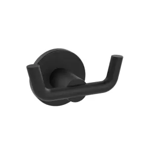 Двойной крючок для полотенец Zerix Delux M1305-2A Black (ZX4650) №1