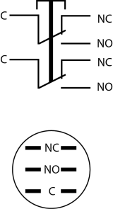 TYJ 16-212 Кнопка металева пласка, 2NO+2NC. №5