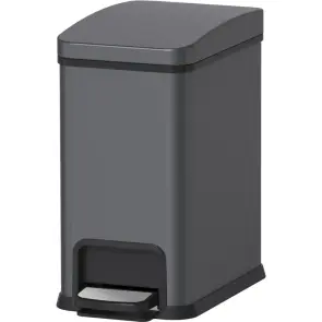 Мусорное ведро с плавным закрытием прямоугольное Koer TC-010108-07 8 л цвет графит (KR5591) №1