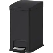 Відро для сміття з плавним закриттям прямокутне Koer TC-010108-05 8 л колір чорний (KR5593)