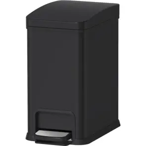 Мусорное ведро с плавным закрытием прямоугольное Koer TC-010108-05 8 л цвет черный (KR5593) №1
