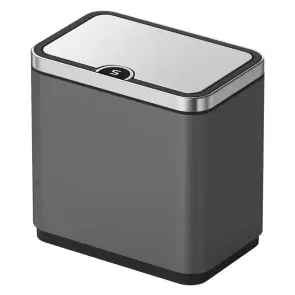 Мусорное ведро сенсорное прямоугольное Koer TC-020212-07 12 л цвет графит (KR5585) №1