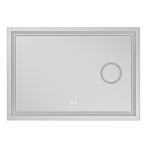 Зеркало Mixxus Premium QUADRO MR20-100x70 (LED Touch, Anti-fog, димер, линза) (MP6622) №5