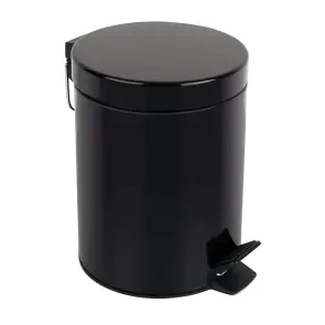 Відро для сміття 40 літрів Zerix Strong MB0140 Black (ZX4635) №1