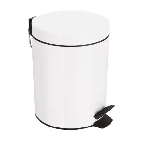 Відро для сміття 16 літрів Zerix Strong MB0116 White (ZX4628) №1