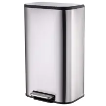 Відро для сміття з плавним закриттям прямокутне Mixxus Cubic-TC0112 SS Color 12л колір нержавіюча сталь