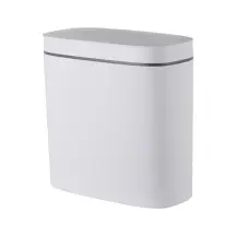 Відро для сміття сенсорне овальне Mixxus Flat-TC0109 White 9 л колір білий (MI7074)