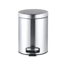 Відро для сміття з плавним закриттям кругле Mixxus Ellipse-TC0205 SS Color 5л колір нержавіюча сталь (MI707