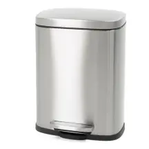 Відро для сміття з плавним закриттям прямокутне Mixxus Bevel-TC0105 SS Color 5л колір нержавійка (M