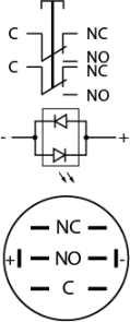 TYJ 19-272 Кнопка металева пласка з підсвічуванням, 2NO+2NC, зелена 220V. №8