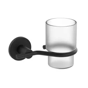 Стакан одинарный настенный Zerix Delux M1306A Black (ZX4647) №1