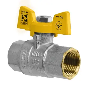 Кран кульовий Koer KG.207 - 3/4" FF ГГБ (газ) (KR4959) №1