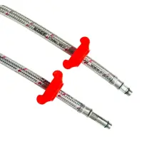 Гибкая подводка в силиконовой оболочке (пара) Koer KH-02-F1/2"xM10-1500 (KR3536)