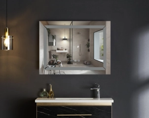 Дзеркало Mixxus Light MR01-80x60 (годинник, LED-підсвічування, антизапотівання) (MI5998) №7