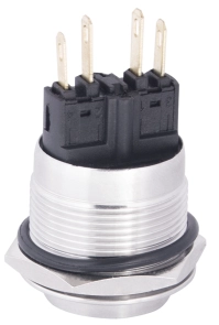 TYJ 22-221 Кнопка металлическая с выступом, 1NO+1NC. №4