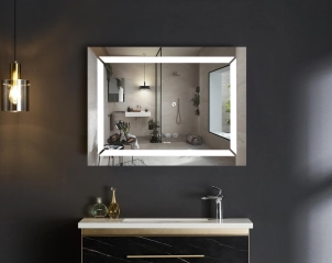 Дзеркало Mixxus Light MR01-80x60 (годинник, LED-підсвічування, антизапотівання) (MI5998) №11