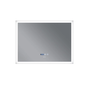 Дзеркало Mixxus FLAT MR04-80x60 з LED Touch, Anti-fog, димером, регулюванням яскравості, годинником (MI6928 №4