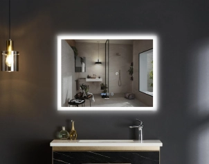 Дзеркало Mixxus FLAT MR04-80x60 з LED Touch, Anti-fog, димером, регулюванням яскравості, годинником (MI6928 №7
