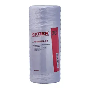 Картридж із поліпропіленової нитки Koer KV-02-4510-20 (PP20 4,5"x10") (KR5028) №1