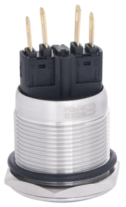 TYJ 22-311 Кнопка металева пласка з фікс., 1NO+1NC. №4