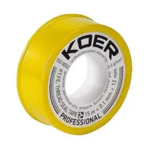 ФУМ стрічка для газу Koer ST-02 15M*0.1mm*12mm (KR0120)