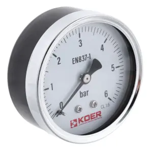 Манометр осьовий KOER KM.611A D 63мм (0-6 bar) 1/4''-1/2''' (KR2901) №1