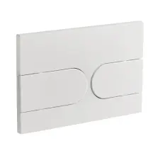 Панель смыва Koer KT-0604-03 240x160x10mm пластиковая, закругленная кнопка (KR5322)