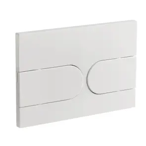 Панель змиву Koer KT-0604-03 240x160x10mm пластикова, закруглена кнопка (KR5322) №1