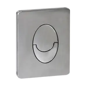 Панель змиву пластикова Koer KT-0606-01 157x198x3mm, закруглена кнопка (KR5342) №1